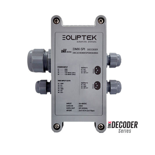 DMX / SPI DECODER 2 CH