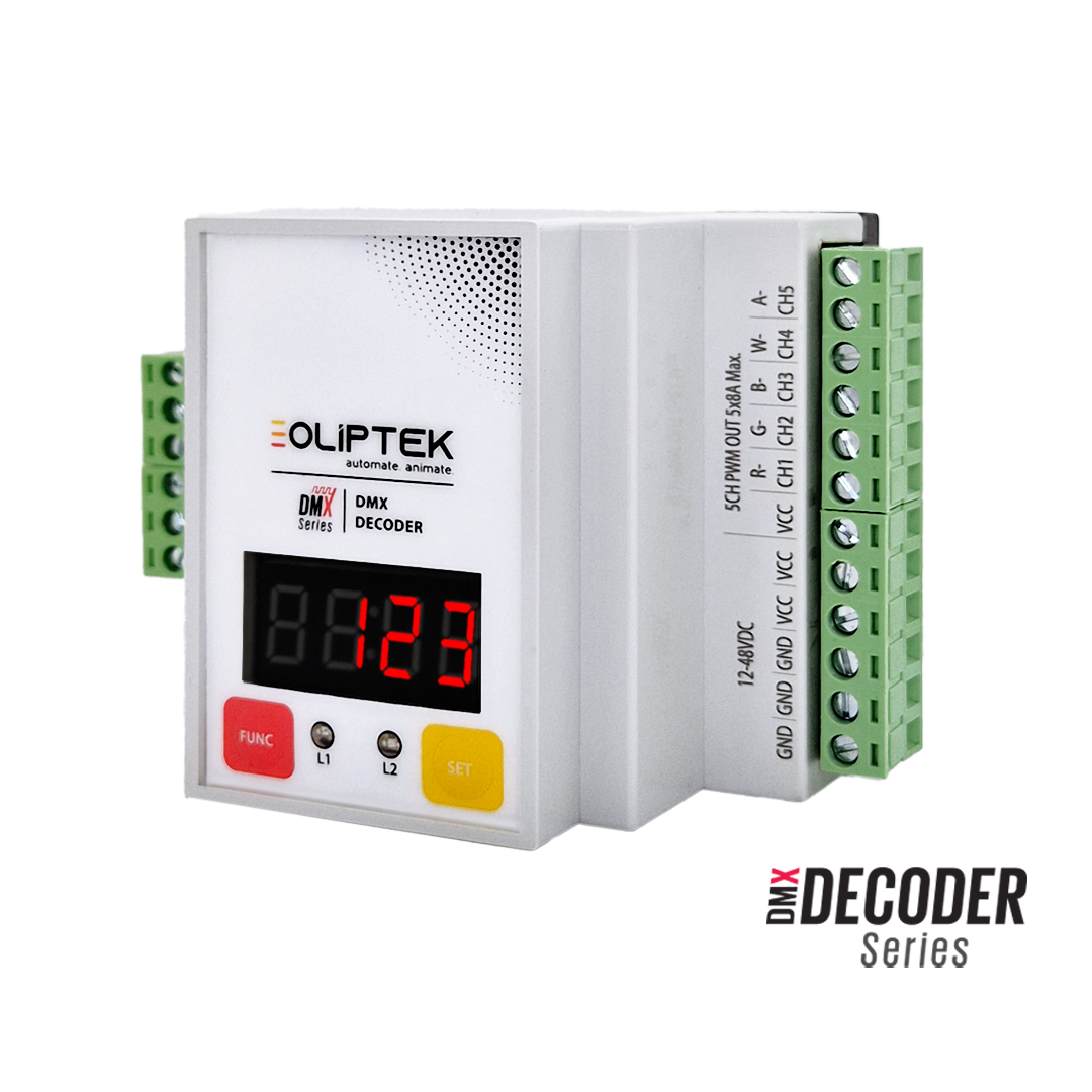 DMX / PWM DECODER 5 CH RGBWA CV