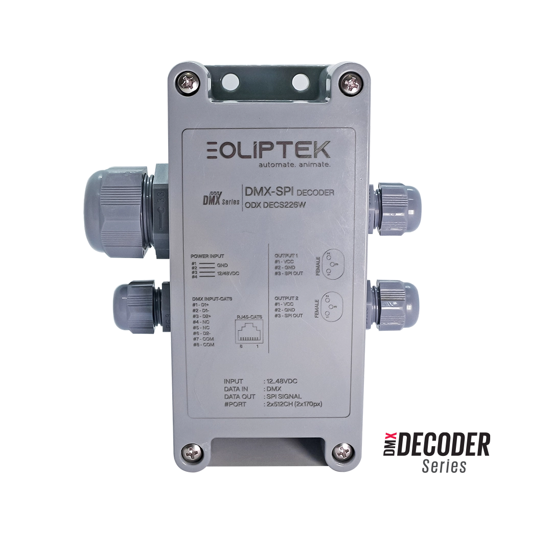DMX / SPI 2 IN 2 OUT DECODER