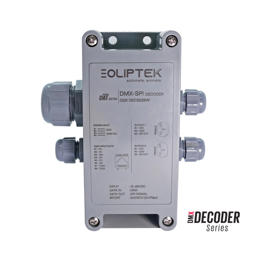 DMX / SPI 2 IN 2 OUT DECODER