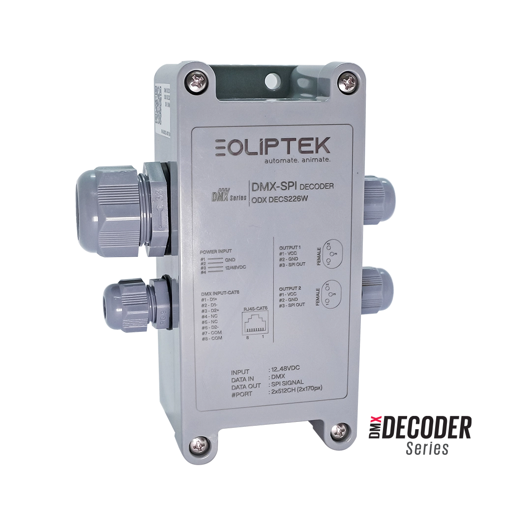 DMX / SPI 2 IN 2 OUT DECODER