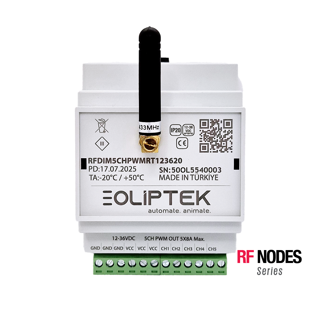RF 433MHz PWM DIMMER 5CH