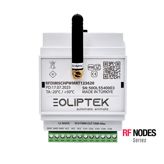 RF 433MHz PWM DIMMER 5CH